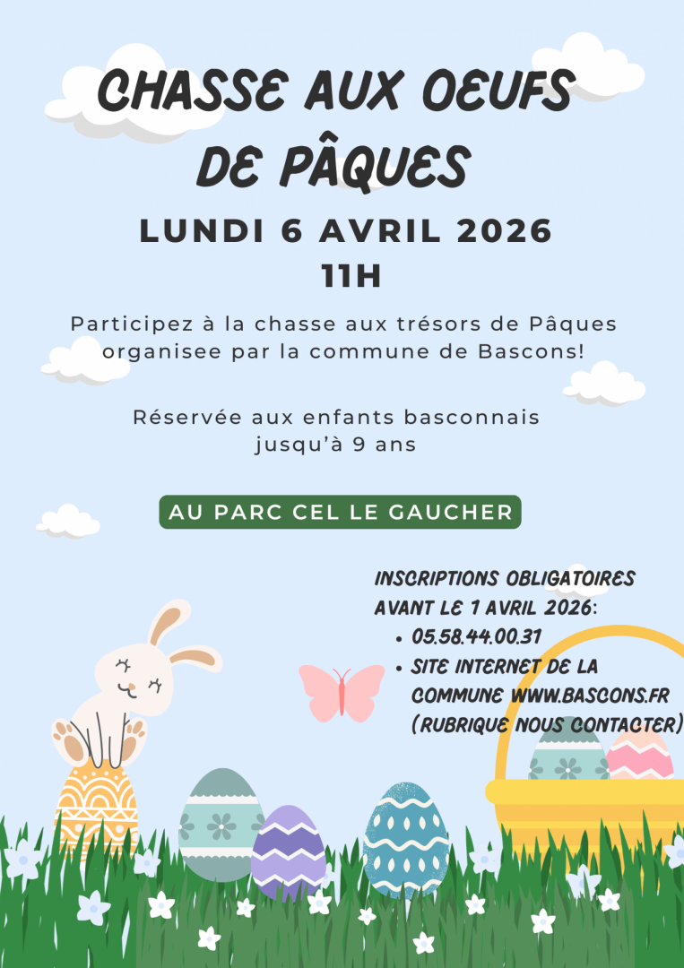 Affiche chasse aux oeufs Pâques illustration coloré (1).png